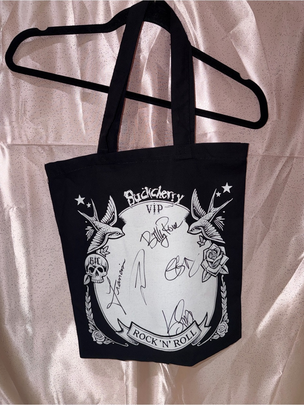 RARE BUCKCHERRY VIP SIGNED TOTE BAG